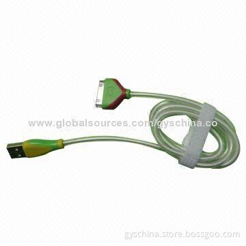 USB Data Cable with Light Flowing when Charging